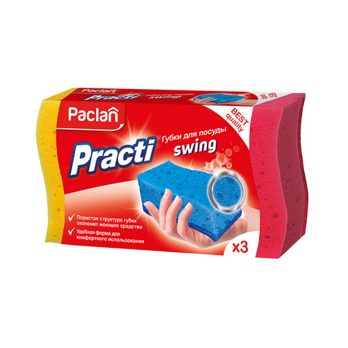 

Губка Paclan Practi Swing поролон (упак.:3шт) (409161) 36 шт./кор., Swing