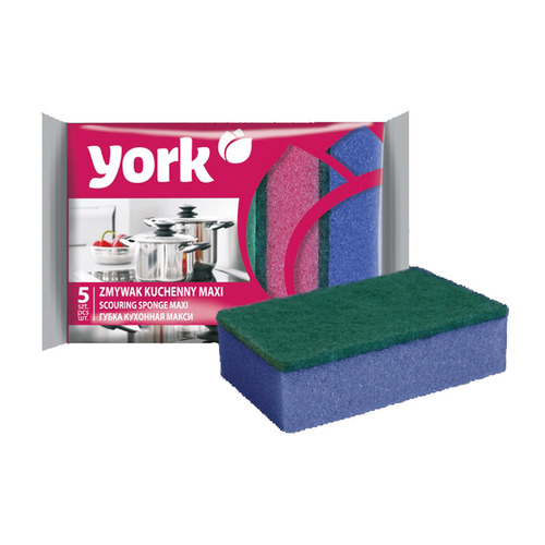 

Губка York Maxi поролон (упак.:5шт) ассорти (030040) 50 шт./кор., Maxi