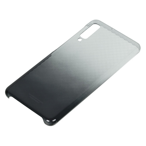 

Чехол (клип-кейс) SAMSUNG Gradation Cover, для Samsung Galaxy A7 (2018), черный [ef-aa750cbegru]