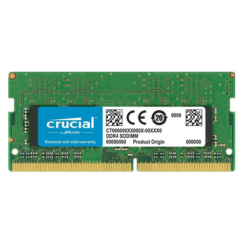 

Модуль памяти CRUCIAL CT8G4S24AM DDR4 - 8Гб 2400, SO-DIMM, Ret