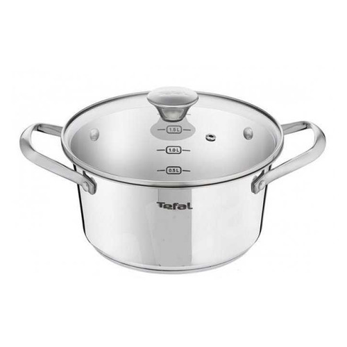 фото Кастрюля tefal simpleo b9074474, 2.7л, с крышкой, серебристый [2100108698]