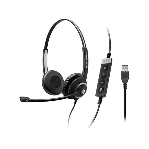 

Гарнитура SENNHEISER SC 260 USB MS II, для контактных центров, накладные, черный [506483]