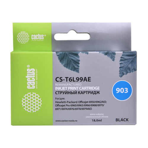 

Картридж Cactus №903, черный / CS-T6L99AE, №903