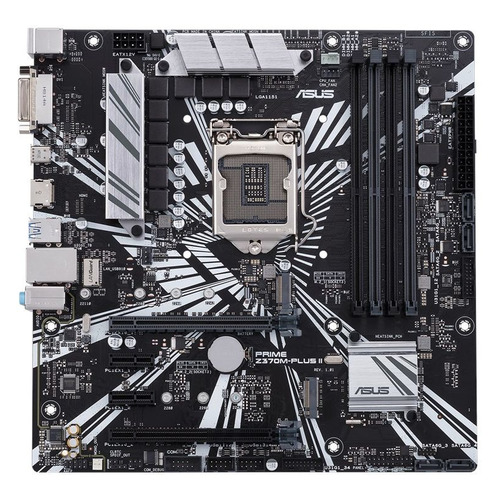 

Материнская плата ASUS PRIME Z370M-PLUS II, LGA 1151v2, Intel Z370, mATX, Ret