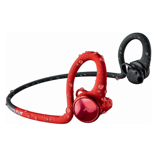 фото Наушники plantronics backbeat fit 2100, bluetooth, вкладыши, черный матовый/красный матовый [212203-99]