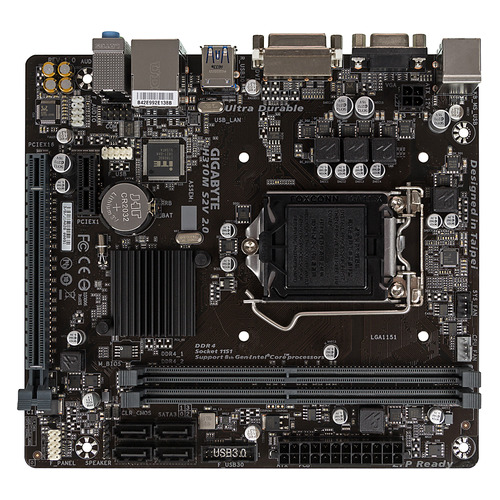 фото Материнская плата gigabyte h310m s2v 2.0, lga 1151v2, intel h310, matx, ret