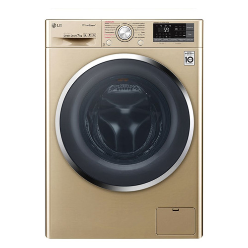 

Стиральная машина LG F2J7HS2G, фронтальная, Золотистый