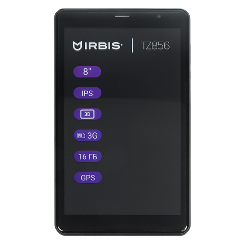фото Планшет irbis tz856e, 1gb, 16gb, 3g, android 7.0 фиолетовый