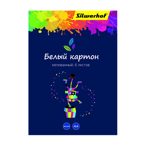 

Упаковка картона белого SILWERHOF Цветландия 918107-14, мелованная, 6 лист., 1г/м2, 1 дизайн 50 шт./кор.