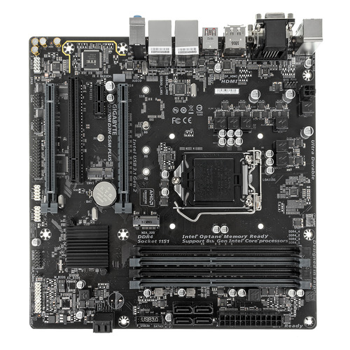 фото Материнская плата gigabyte q370m d3h gsm plus, lga 1151v2, intel q370, matx, ret