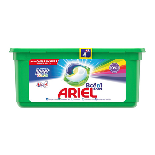 фото Капсулы для стирки ariel touch of lenor fresh 3в1