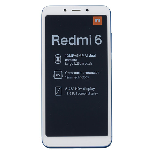 Смартфон XIAOMI Redmi 6 3/64Gb, синий