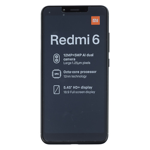 

Смартфон XIAOMI Redmi 6 3/64Gb, черный
