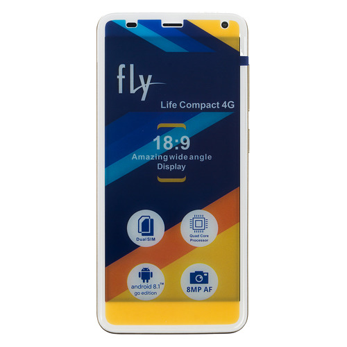 

Смартфон FLY Life Compact 4G золотистый