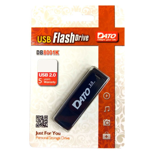 

Флешка USB DATO DB8001 32ГБ, USB2.0, черный [db8001k-32g], DB8001