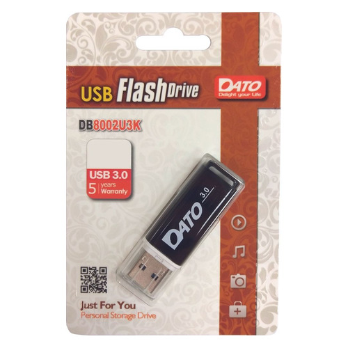 

Флешка USB DATO DB8002U3 32ГБ, USB3.0, черный [db8002u3k-32g], DB8002U3