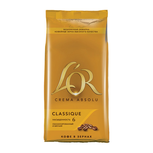 

Кофе зерновой L`OR Crema Absolu Classique, 1000 гр [8051357], Crema Absolu Classique