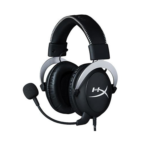 

Гарнитура игровая HYPERX Cloud Silver, для компьютера и игровых консолей, мониторные, черный / серебристый [hx-hscl-sr/na]