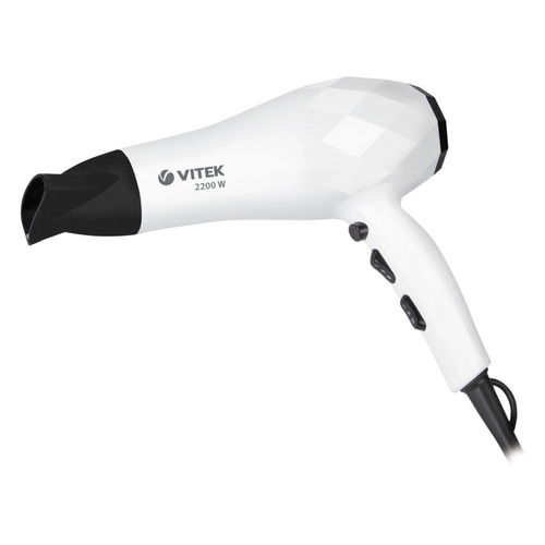 Фен Vitek VT-8219 W, 2200Вт, белый и черный