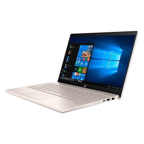 фото Ноутбук hp 14-ce1007ur, 14", ips, intel core i3 8145u 2.1ггц, 4гб, 16гб intel optane, 1000гб, intel uhd graphics 620, windows 10, 5su49ea, розовое золото