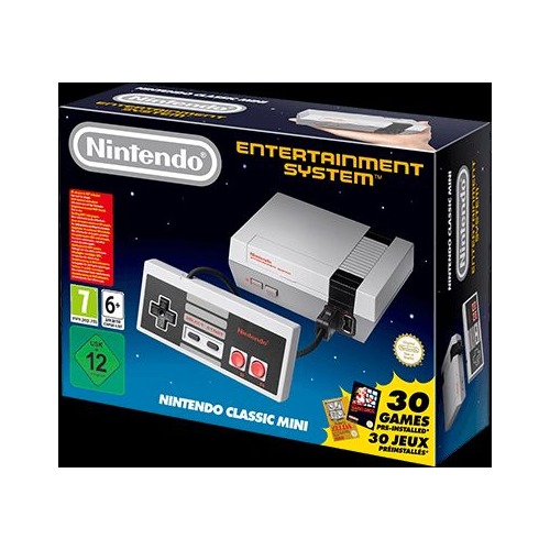 

Игровая консоль NINTENDO NES c 30-ти установленными играми, Classic Mini, серый