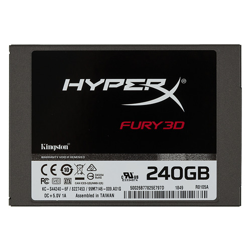 

SSD накопитель Kingston Fury 3D KC-S44240-6F 240ГБ, 2.5", SATA III, KC-S44240-6F