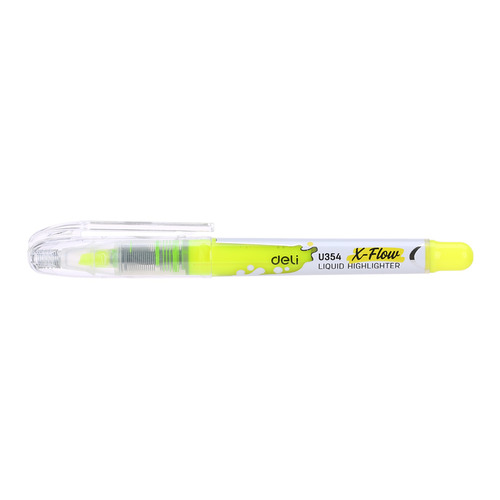 

Текстовыделитель Deli X-flow EU35470 скошенный пиш. наконечник 1-5мм колпачок с клипом желтый 12 шт./кор.