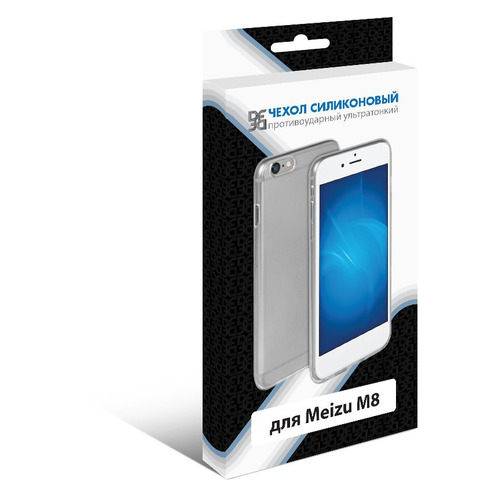 фото Чехол (клип-кейс) df mzcase-31, для meizu m8, прозрачный