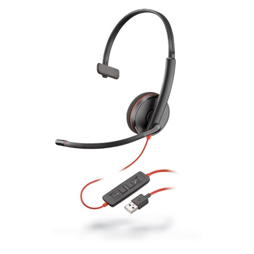 

Гарнитура PLANTRONICS Blackwire C3210-A, для контактных центров, накладные, черный [209744-101]