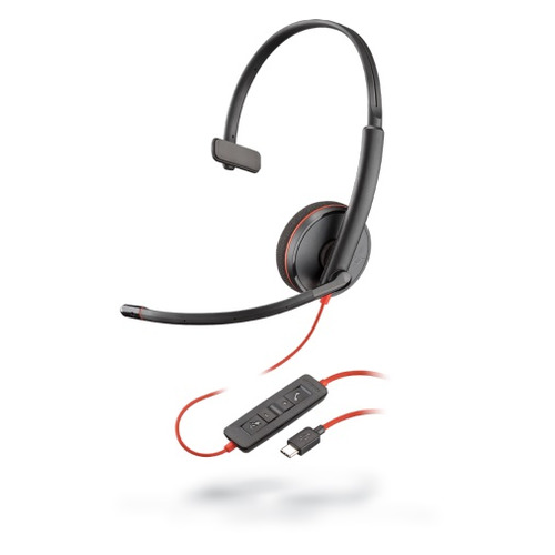 

Гарнитура PLANTRONICS Blackwire C3210-С, для контактных центров, накладные, черный [209748-101]