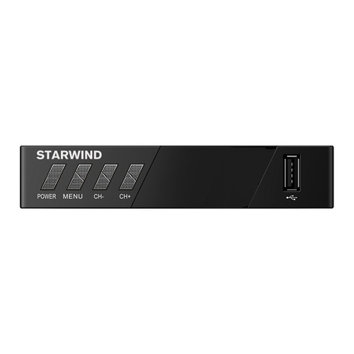 фото Ресивер dvb-t2 starwind ct-140, черный