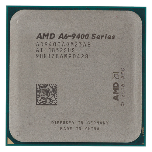 

Процессор AMD A6 9400, SocketAM4, OEM [ad9400agm23ab]