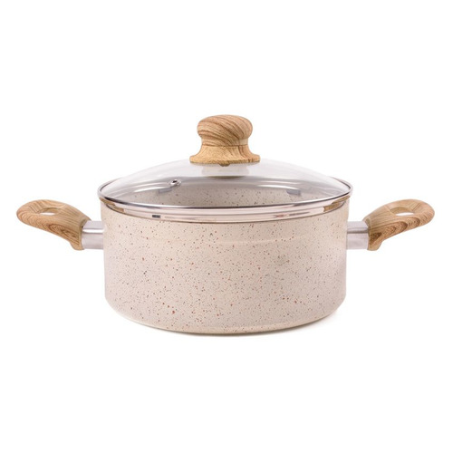 

Кастрюля ENDEVER Stone-Beige-20С, 2.5л, с крышкой, бежевый [80705], Stone-Beige-20С