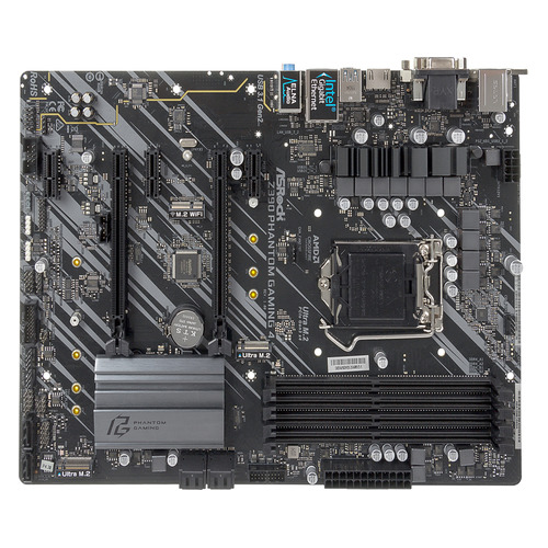 Материнская плата ASROCK Z390 PHANTOM GAMING 4, LGA 1151v2, Intel Z390, ATX, Ret материнская плата asrock z390 phantom gaming 4 lga 1151v2 intel z390 atx ret