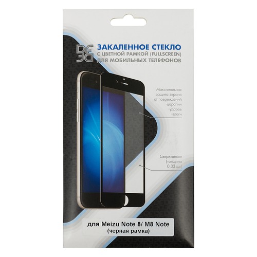 

Защитное стекло для экрана DF DF mzColor-30 для Meizu Note 8/M8, 1 шт, черный [df mzcolor-30 (black)]