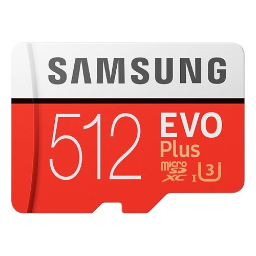 фото Карта памяти microsdxc uhs-i u3 samsung evo plus 512 гб, 100 мб/с, class 10, mb-mc512ga/ru, 1 шт., переходник sd