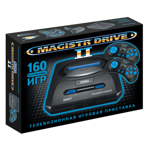 

Игровая консоль MAGISTR Drive 2 160 игр, черный