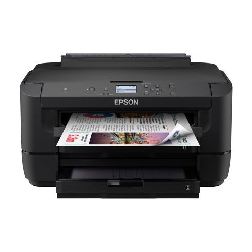 Принтер струйный EPSON WorkForce WF-7210DTW, струйный, цвет: черный [c11cg38402]