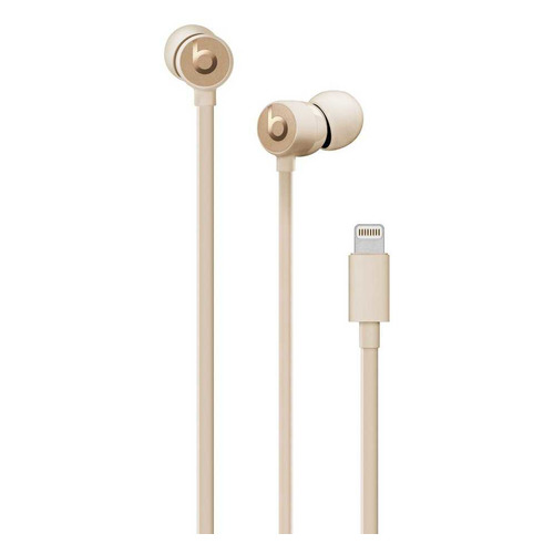 фото Наушники с микрофоном beats urbeats3 muhw2ee/a, lightning, вкладыши, золотистый