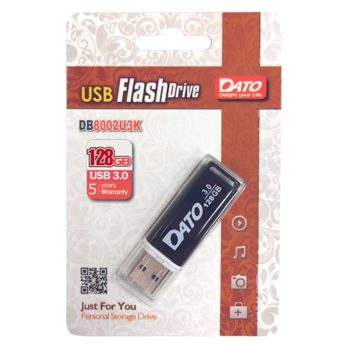 

Флешка USB DATO DB8002U3 128ГБ, USB3.0, черный [db8002u3k-128g], DB8002U3