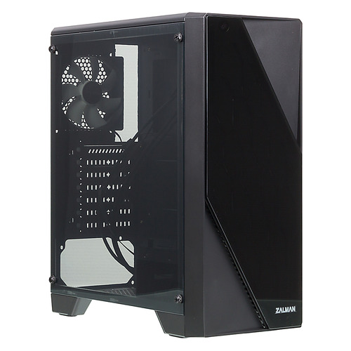 

Корпус ATX Zalman S1, Midi-Tower, без БП, черный [s1 black], S1