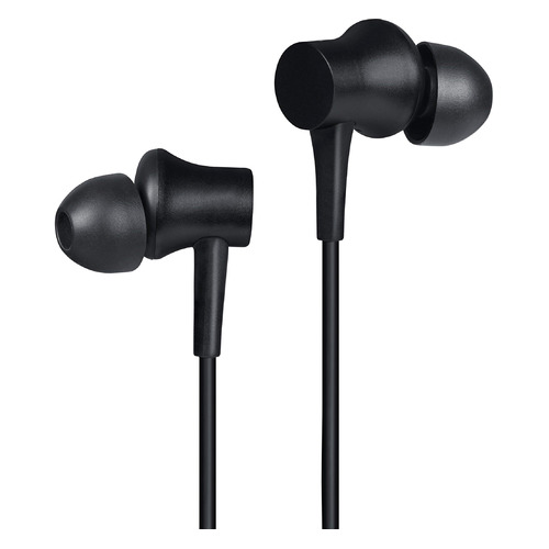 фото Наушники с микрофоном xiaomi mi earphones basic, 3.5 мм, вкладыши, черный [zbw4441gl]