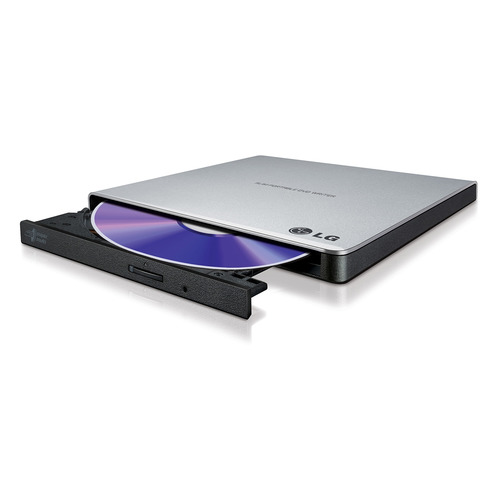 

Оптический привод DVD-RW LG GP57ES40, внешний, USB, серебристый, OEM, GP57ES40