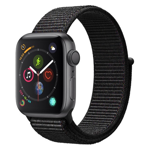 

Смарт-часы APPLE Watch Series 4 44мм, темно-серый / черный [mu6e2/a]