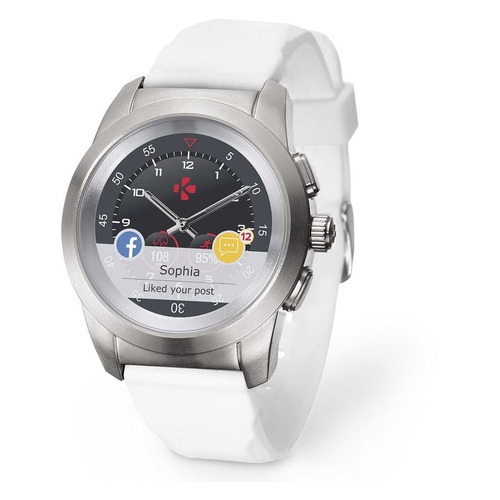 

Смарт-часы MYKRONOZ ZeTime Original Petite, 42.9мм, 1.05", серебристый / белый [brushed silver/ white]