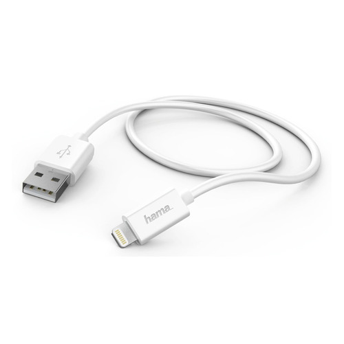 

Кабель HAMA Lightning (m), USB A(m), 0.6м, MFI, белый [00178330]