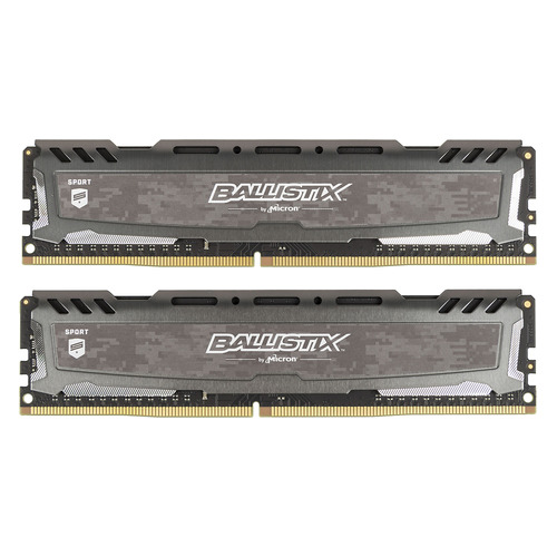 фото Модуль памяти crucial ballistix sport lt bls2k8g4d30aesbk ddr4 - 2x 8гб 3000, dimm, ret