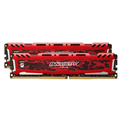 

Модуль памяти CRUCIAL Ballistix Sport LT BLS2K8G4D32AESEK DDR4 - 2x 8Гб 3200, DIMM, Ret