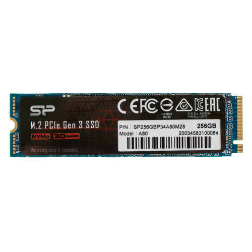 

SSD накопитель Silicon Power M-Series SP256GBP34A80M28 256ГБ, M.2 2280, PCI-E x4, NVMe, SP256GBP34A80M28