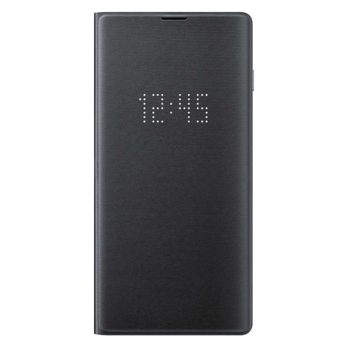 

Чехол (флип-кейс) SAMSUNG LED View Cover, для Samsung Galaxy S10, черный [ef-ng973pbegru]